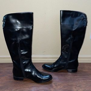 Calvin Klein Leather Boots Size 8